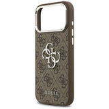 Husa pentru iPhone 17 Pro Max, Guess Hardcase Big 4G Logo Classic Logo (GUHCP17XP4G4SMCW), maro