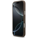 Husa pentru iPhone 17 Pro Max, Guess Hardcase Big 4G Logo Classic Logo (GUHCP17XP4G4SMCW), maro