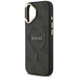 Husa pentru iPhone 17, Guess Hardcase 4G Classic MagSafe (GUHMP17SP4MSEGCK), negru