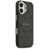 Husa pentru iPhone 17, Guess Hardcase 4G Classic MagSafe (GUHMP17SP4MSEGCK), negru