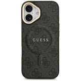 Husa pentru iPhone 17, Guess Hardcase 4G Classic MagSafe (GUHMP17SP4MSEGCK), negru