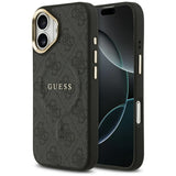 Husa pentru iPhone 17, Guess Hardcase 4G Classic MagSafe (GUHMP17SP4MSEGCK), negru