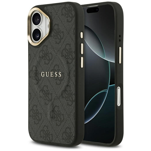 Husa pentru iPhone 17, Guess Hardcase 4G Classic MagSafe (GUHMP17SP4MSEGCK), negru