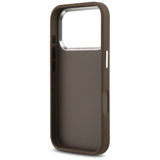Husa pentru iPhone 17 Pro, Guess Hardcase Big 4G Logo Classic Logo (GUHCP17LP4G4SMCW), maro