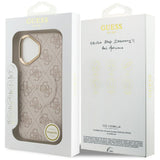Husa pentru iPhone 17, Guess Hardcase 4G Classic MagSafe (GUHMP17SP4MSEGCP), roz