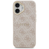 Husa pentru iPhone 17, Guess Hardcase 4G Classic MagSafe (GUHMP17SP4MSEGCP), roz