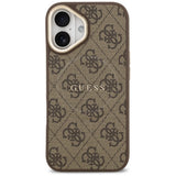 Husa pentru iPhone 17, Guess Hardcase 4G Classic MagSafe (GUHMP17SP4MSEGCW), maro