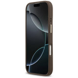 Husa pentru iPhone 17, Guess Hardcase 4G Classic MagSafe (GUHMP17SP4MSEGCW), maro