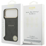 Husa pentru iPhone 17 Pro, Guess Hardcase 4G Classic MagSafe (GUHMP17LP4MSEGCK), negru