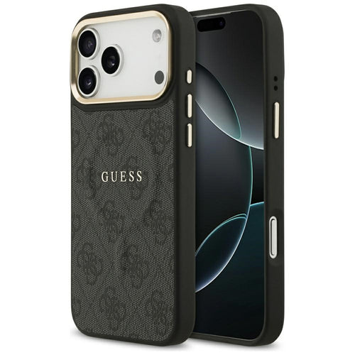 Husa pentru iPhone 17 Pro, Guess Hardcase 4G Classic MagSafe (GUHMP17LP4MSEGCK), negru