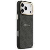 Husa pentru iPhone 17 Pro Max, Guess Hardcase 4G Classic MagSafe (GUHMP17XP4MSEGCK), negru