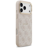 Husa pentru iPhone 17 Pro Max, Guess Hardcase 4G Classic MagSafe (GUHMP17XP4MSEGCP), roz