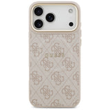 Husa pentru iPhone 17 Pro Max, Guess Hardcase 4G Classic MagSafe (GUHMP17XP4MSEGCP), roz