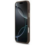 Husa pentru iPhone 17 Pro, Guess Hardcase 4G Classic MagSafe (GUHMP17LP4MSEGCW), maro