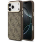 Husa pentru iPhone 17 Pro, Guess Hardcase 4G Classic MagSafe (GUHMP17LP4MSEGCW), maro
