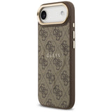 Husa pentru iPhone 17 Air, Guess Hardcase 4G Classic MagSafe (GUHMP17MP4MSEGCW), maro