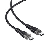 Cablu Acefast de date (C11-03), Magnetic Winding, Incarcare rapida, Type-C to Type-C, 60W, 3A, Reglabil Lenght, 1.2m, negru