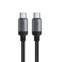 Cablu Acefast de date (C20-03), USB-C to Type-C, 60W, 3A, Incarcare rapida, Bend-Resistant, Nylon Braid, 1.2m, negru