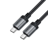 Cablu Acefast de date (C20-03), USB-C to Type-C, 60W, 3A, Incarcare rapida, Bend-Resistant, Nylon Braid, 1.2m, negru