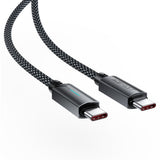 Cablu Acefast de date (C19-03), Type-C to Type-C, Incarcare rapida, 60W, 3A, Bend-Resistant, Nylon Braid, 1.2m, negru