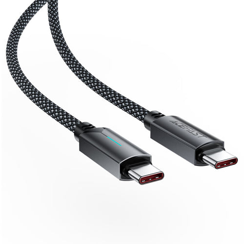 Cablu Acefast de date (C19-03), Type-C to Type-C, Incarcare rapida, 60W, 3A, Bend-Resistant, Nylon Braid, 1.2m, negru