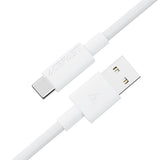 Cablu Acefast de date (C18-04), USB to Type-C, Incarcare rapida, 3A, Bend-Resistant, Nylon Braid, 1.2m, alb