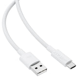 Cablu Acefast de date (C18-04), USB to Type-C, Incarcare rapida, 3A, Bend-Resistant, Nylon Braid, 1.2m, alb