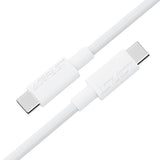 Cablu Acefast de date (C18-03), Type-C to Type-C, Incarcare rapida, 60W, 3A, Bend-Resistant, Nylon Braid, 1.2m, alb