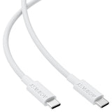 Cablu Acefast de date (C18-03), Type-C to Type-C, Incarcare rapida, 60W, 3A, Bend-Resistant, Nylon Braid, 1.2m, alb