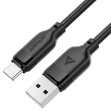 Cablu Acefast de date (C16-04), Incarcare rapida, USB to Type-C, 3A, Bend-Resistant, 1.2m, negru