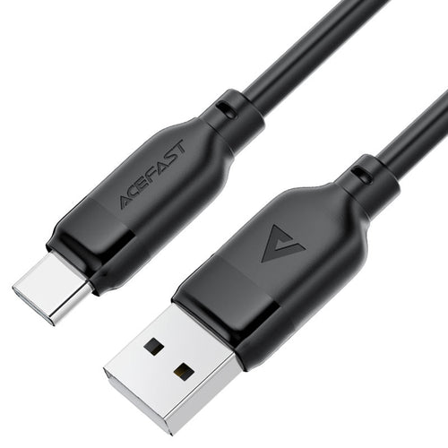 Cablu Acefast de date (C16-04), Incarcare rapida, USB to Type-C, 3A, Bend-Resistant, 1.2m, negru