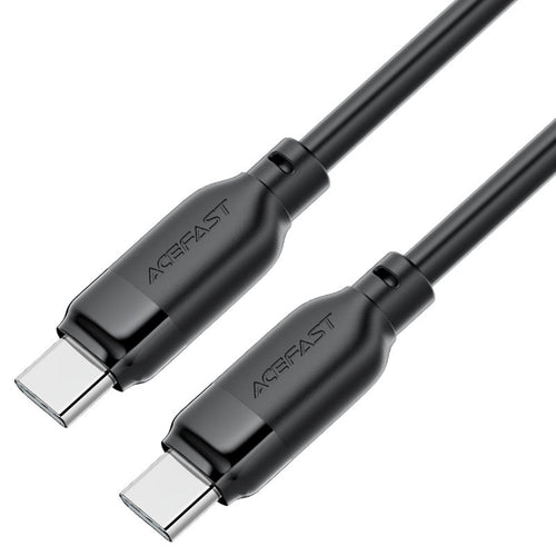 Cablu Acefast de date (C16-03), Incarcare rapida, Type-C to Type-C, 60W, 3A, Bend-Resistant, 1.2m, negru