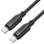 Cablu Acefast de date (C16-03), Incarcare rapida, Type-C to Type-C, 60W, 3A, Bend-Resistant, 1.2m, negru