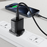 Cablu Acefast de date (C16-03), Incarcare rapida, Type-C to Type-C, 60W, 3A, Bend-Resistant, 1.2m, negru