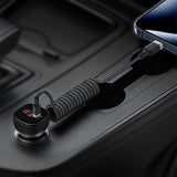 Cablu Acefast de date (C14-03), Incarcare rapida, Type-C to Type-C, Spring Design, 60W, 3A, Bend-Resistant, 1.2m, negru