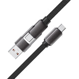 Cablu Acefast de date (C13-05), Incarcare rapida, Type-C to USB, Type-C, 60W, 3A, Bend-Resistant, Short Design, 0.2m, negru