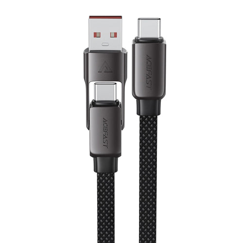 Cablu Acefast de date (C13-05), Incarcare rapida, Type-C to USB, Type-C, 60W, 3A, Bend-Resistant, Short Design, 0.2m, negru