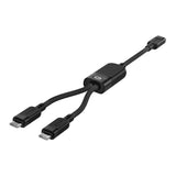 Cablu Acefast de date (C5-11), Incarcare rapida, USB-C to 2x Type-C, 2in1, 100W, 20V/5A, 480Mb/s, 1.2m, negru