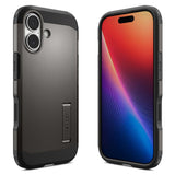 Husa pentru iPhone 17, Spigen Tough Armor T MagSafe (ACS10392), cenusiu