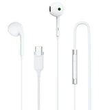 Acefast Casti cu Fir (L7), Type-C, Semi-In-Ear, cu HD Microfon, Flexibil, 1.2m, Alb