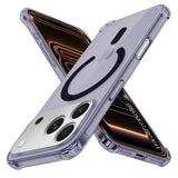 Husa pentru iPhone 17 Pro Max, Techsuit Shockproof Clear Silicone MagSafe, fumuriu