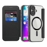 Husa pentru iPhone 17, Techsuit SmartMag Book Case, albastru