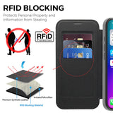 Husa pentru iPhone 17, Techsuit SmartMag Book Case, albastru