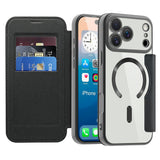 Husa pentru iPhone 17 Pro, Techsuit SmartMag Book Case, albastru