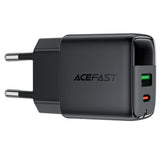Incarcator retea Acefast (A116), cu Afisaj digital, Incarcare rapida, GaN, Type-C, USB, PD35W, negru