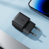 Incarcator retea Acefast (A116), cu Afisaj digital, Incarcare rapida, GaN, Type-C, USB, PD35W, negru