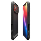 Husa pentru iPhone 17 Pro Max, Spigen Rugged Armor MagSafe (ACS10263), negru