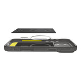 Husa pentru iPhone 17 Pro, Spigen Rugged Armor MagSafe (ACS10330), gri