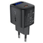 Incarcator retea Acefast (A115), cu Afisaj digital, Incarcare rapida, GaN, Type-C, PD30W, negru