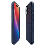 Husa pentru iPhone 17, Spigen Liquid Air (ACS10370), bleumarin
